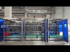 Versatile macchina di riempimento di detersivi liquidi per bottiglie di diverse dimensioni