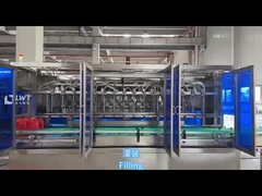 2600BPH Linee di produzione di riempimento di detersivi Macchina di riempimento liquido