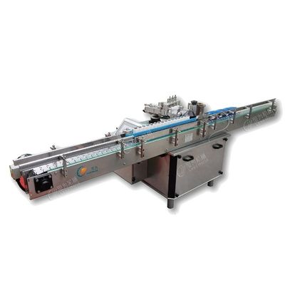 Macchina di etichettatura automatica per scatole con colla umida verticale