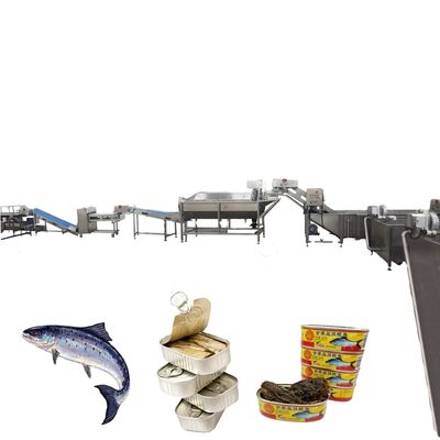 LWT Electric Automatic Fish canning machine sardine Fish canned Processing Line