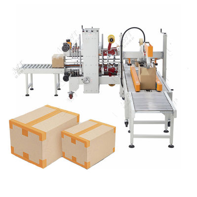 Linea di imballaggio LWT automatico lato superiore e inferiore scatola di cartone Case Taper Sealer Machine per scatola piccola