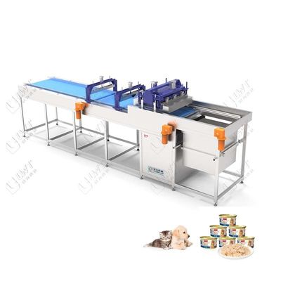 Linea di produzione di cibo per cani bagnato in PET in scatola 380V Macchina automatica in scatola