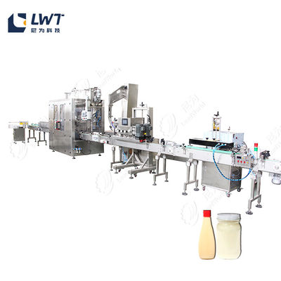 Linea di produzione di riempimento completamente automatica di insalate, confezionamento e salsa