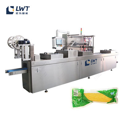 Linea di produzione automatica di sacchi di fagioli Macchine di imballaggio a vuoto a termoformazione del mais