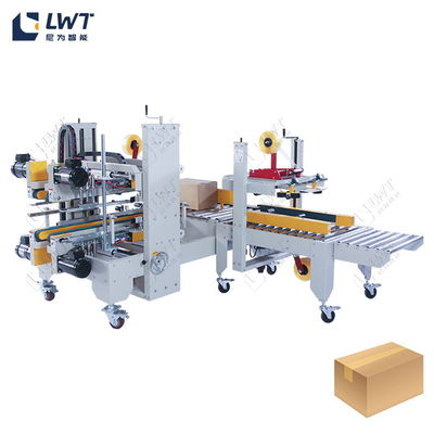 Macchine per sigillare cartone automatiche a una parola abbinate a macchine per sigillare cartone automatiche a quattro angoli
