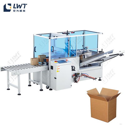 Linea di imballaggio Cassa sigillante cartone Erector Macchina di formazione di scatole con erector