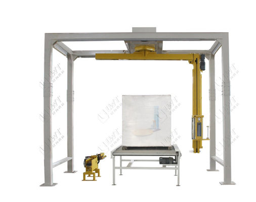 Macchine per l'imballaggio a pellicola prestretta completamente automatiche, confezionatori di pacchetti, confezionatori di pallet