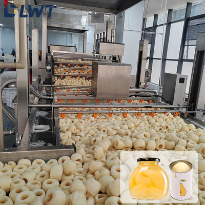 PLC Linea di produzione di frutta in scatola Linea di lavorazione di pere in scatola