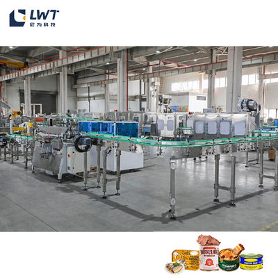 2T/H Linea di produzione di alimenti in scatola per animali domestici Equipaggiamento Linea di produzione di alimenti in scatola CE